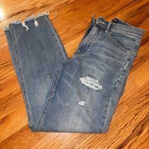 Express Cropped Straight Jeans